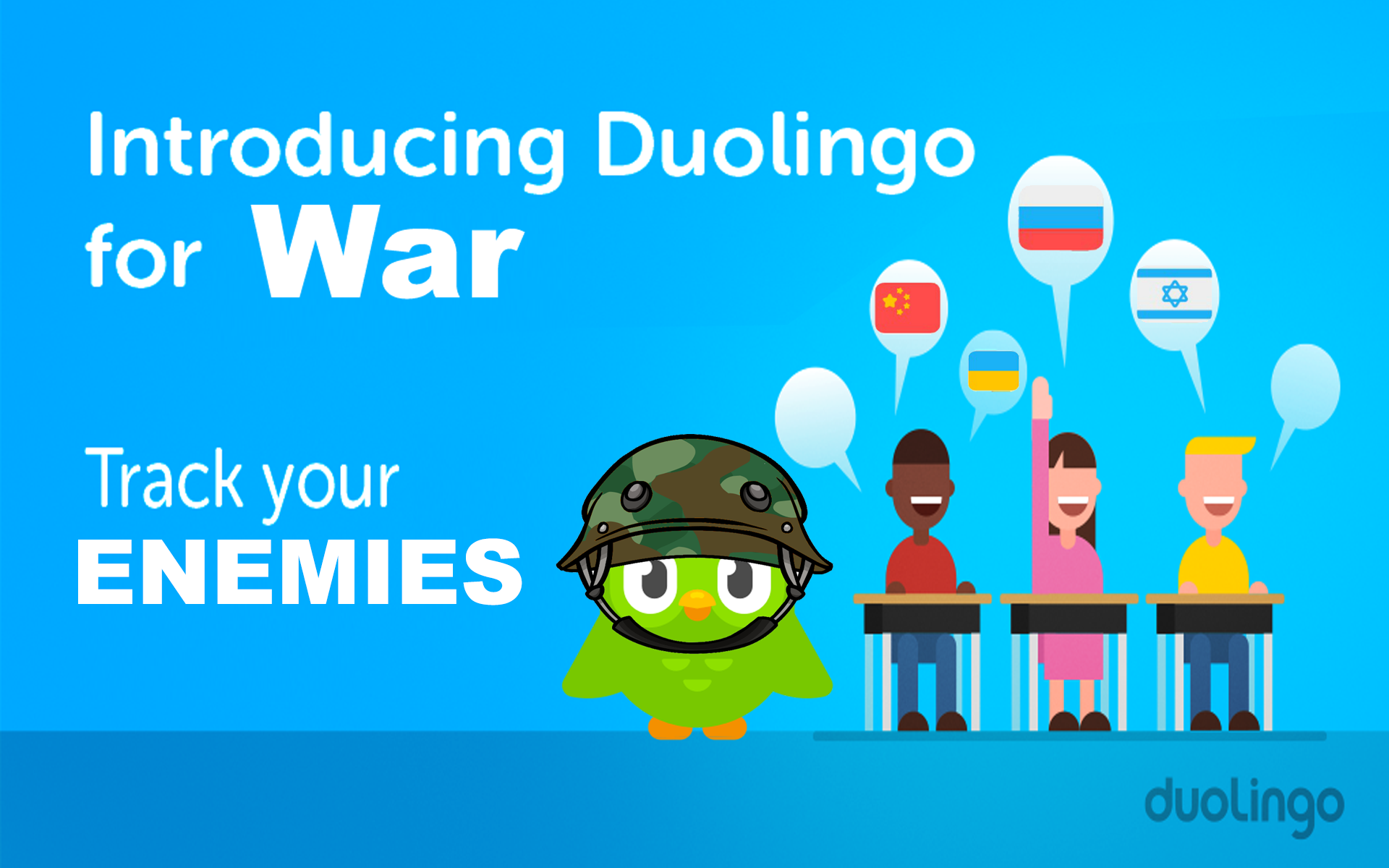 Duolingo Introduces "Duolingo For War"