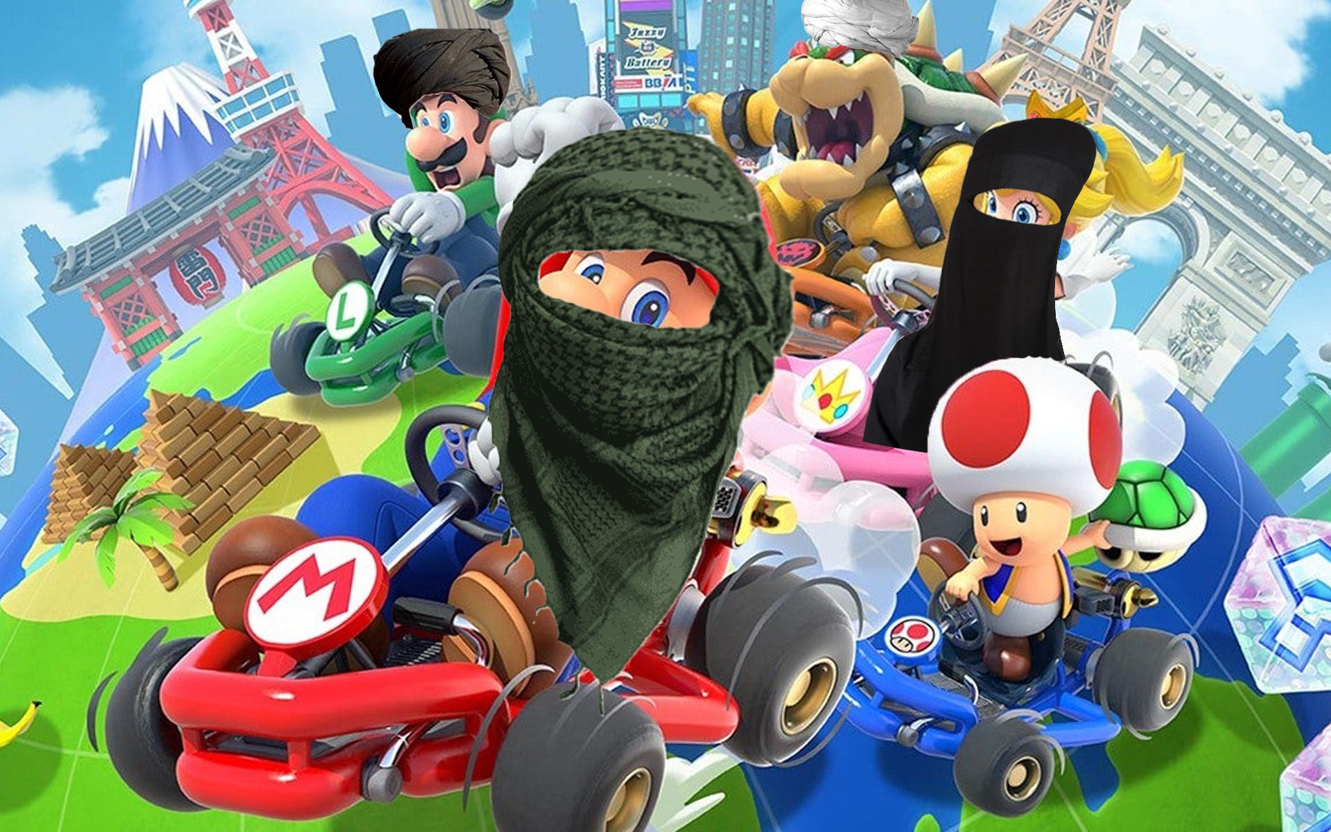 New Mario Kart Gimmick Allows Characters To Convert To Radical Islam