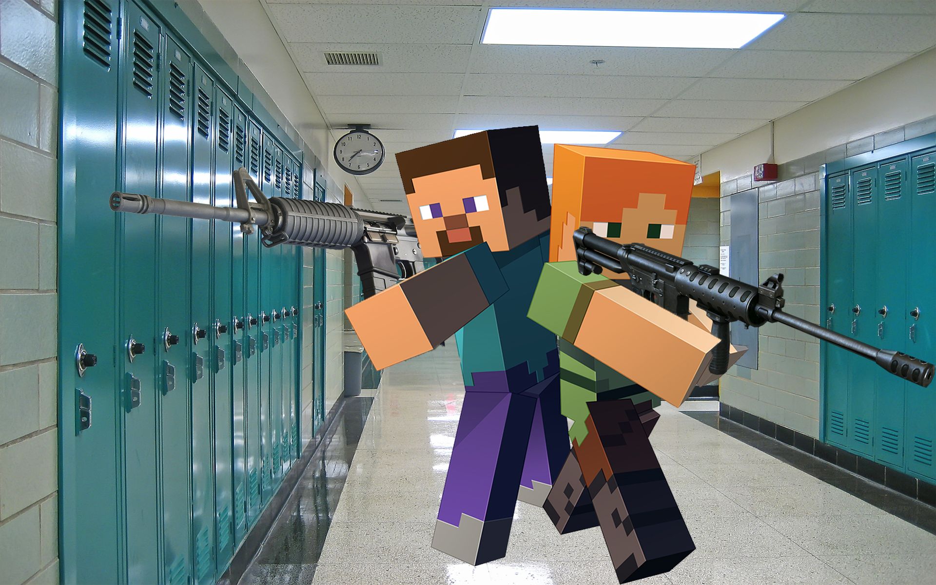 Minecraft Causes School Shootings