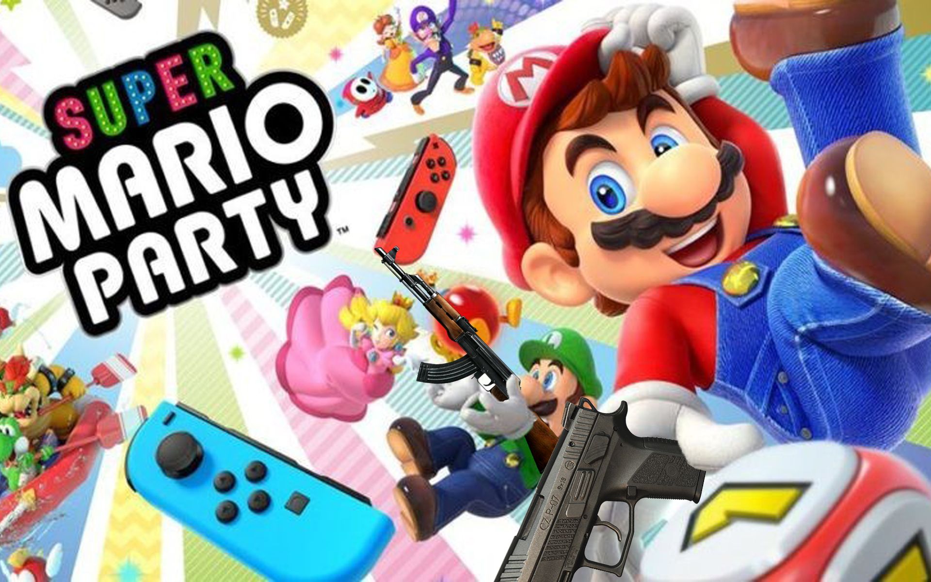 Super Mario Party For Switch Will Come With A Loaded Handgun