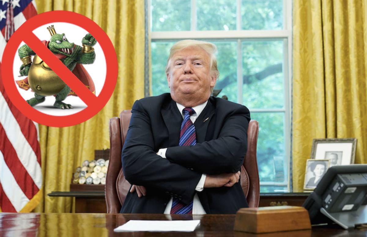 Trump Refuses To End Government Shutdown Until K. Rool Gets Nerf
