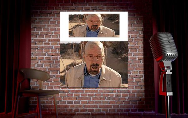 Standup Comedian Forced To Play PowerPoint Slideshow Of Captioned Breaking Bad GIFs Just To Sell Tickets