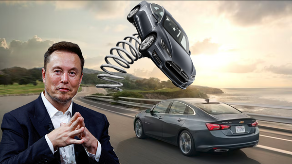 Musk Proposes Tesla Cars Be Fitted With Giant Spring To Avoid Collisions