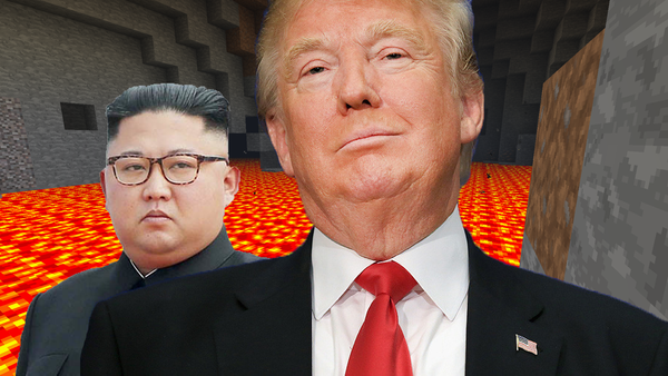 Tensions With North Korea Escalate After Trump Tells Kim Jong-un To Dig Straight Down In Minecraft